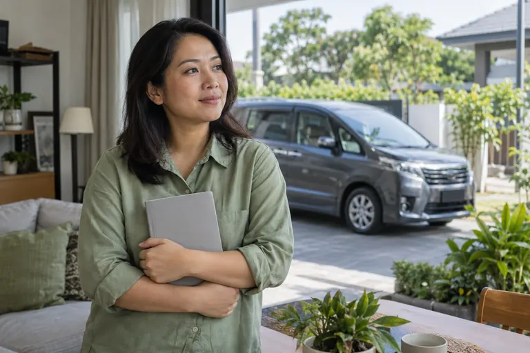 Customer with a vehicle reference. Illustrative customer context.